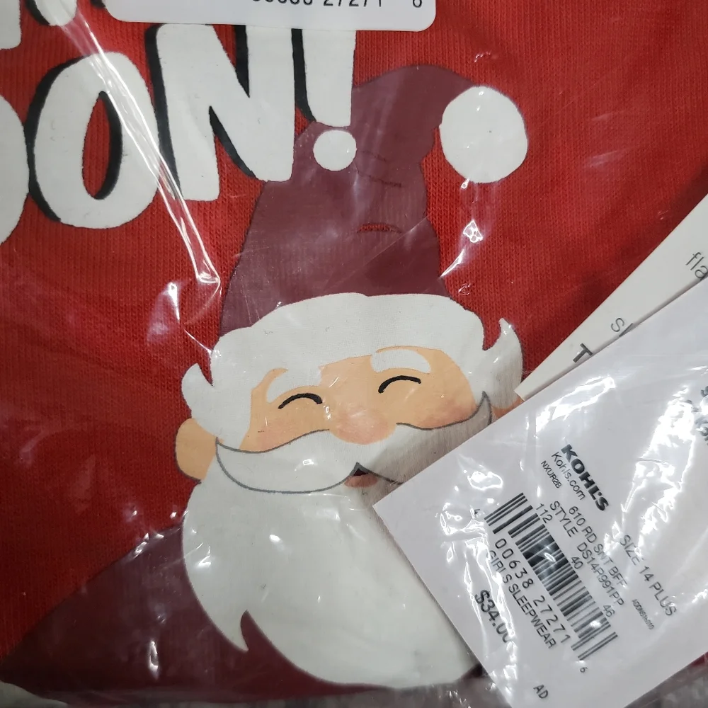 NWT Jammies For Your Families Pajama Set. Santa Coming Soon! - Picture 4 of 6